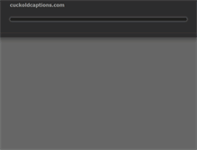 Tablet Screenshot of cuckoldcaptions.com